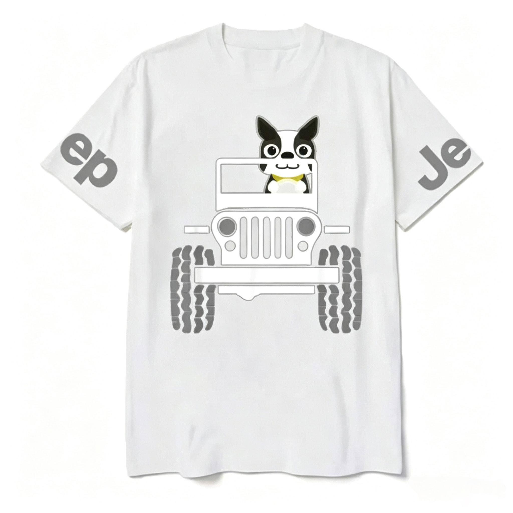 Funny Boston Terrier Dog Jp Dad Dog Jp Mom T-shirt 
