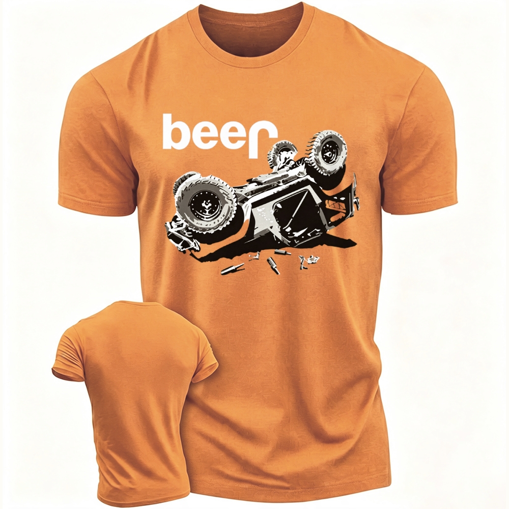 Funny Beer Overturn Unisex T-shirt