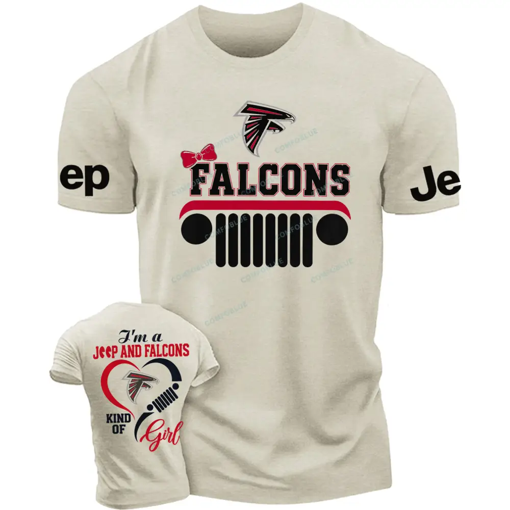 Atlanta Falcons I’m a Jp and Cowboys girl  Cotton T-shirt