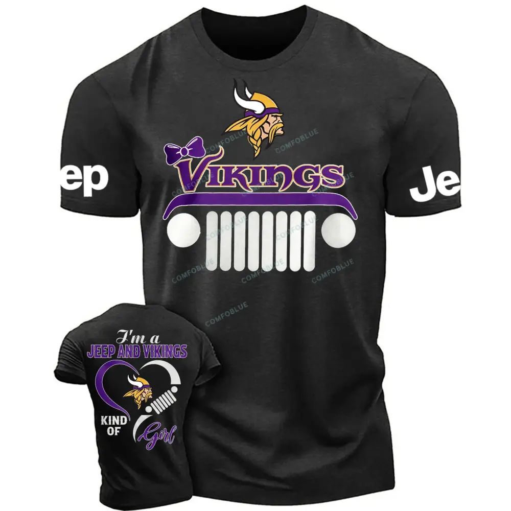 Minnesota Vikings I’m a Jp and Cowboys girl Cotton T-shirt
