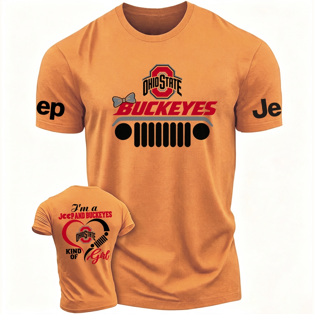 I'm A Jp And Buckeyes Kind Of Girl Cotton T-shirt