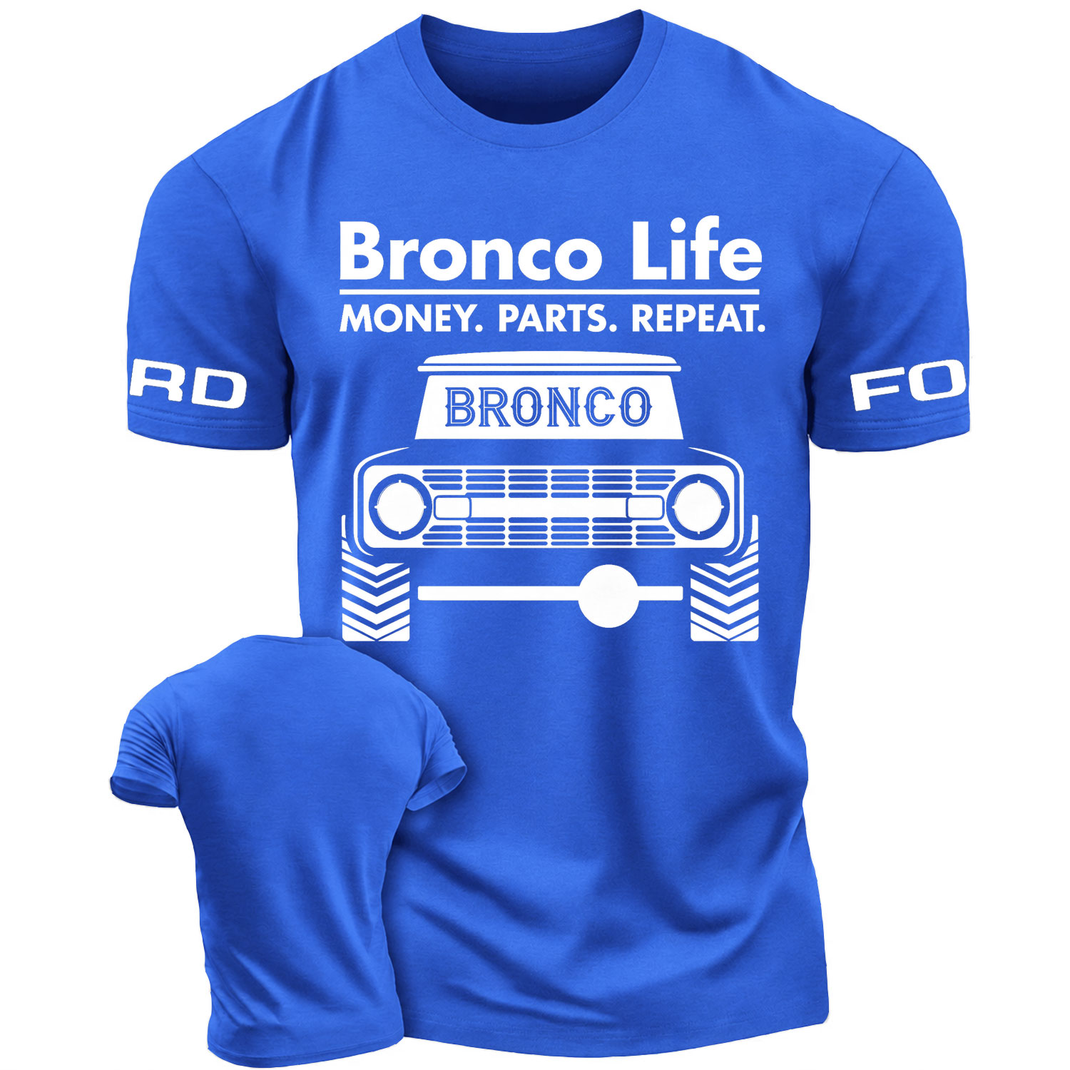 Bronco Life Vintage Truck Graphic Cotton T-shirt