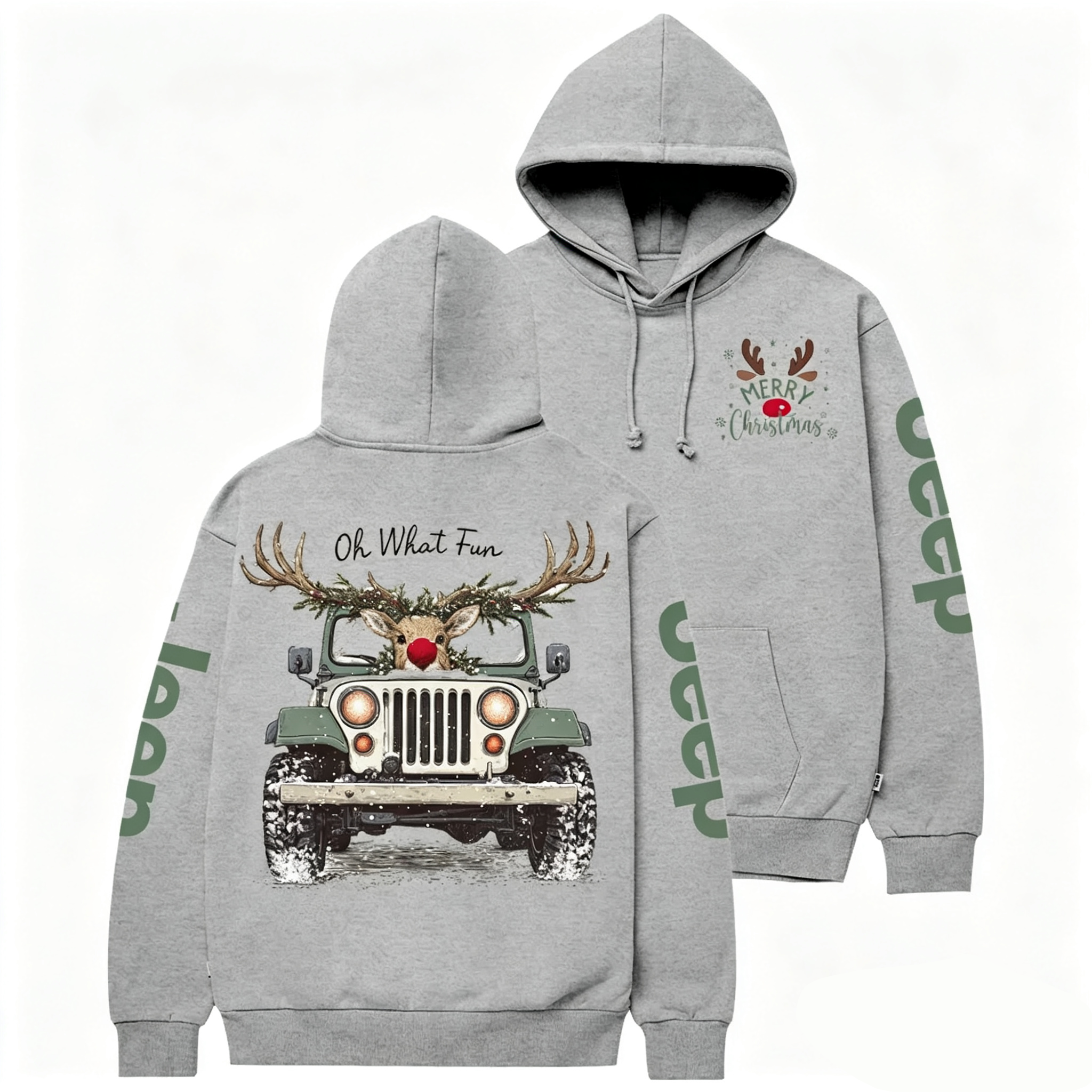 Oh What Fun Merry Christmas Jp Casual Hoodie