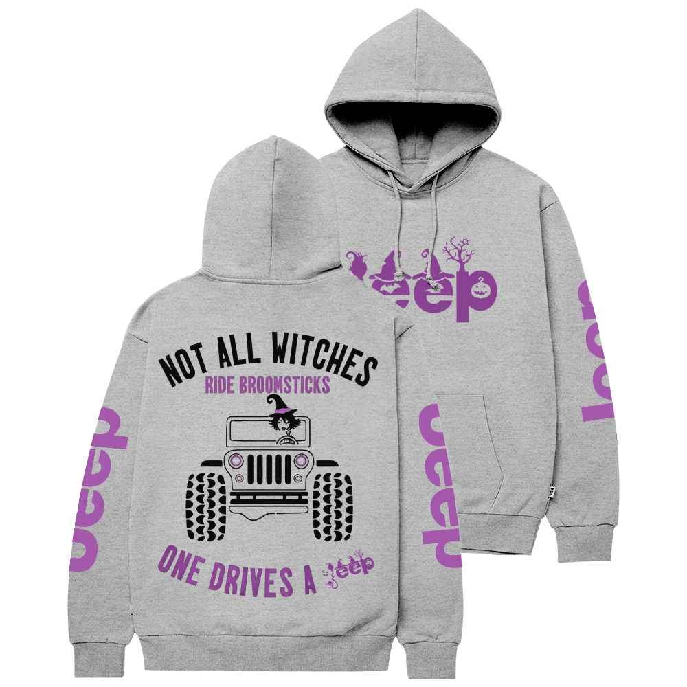 Halloween Not All Witches Ride Broomsticks Unisex Hoodie