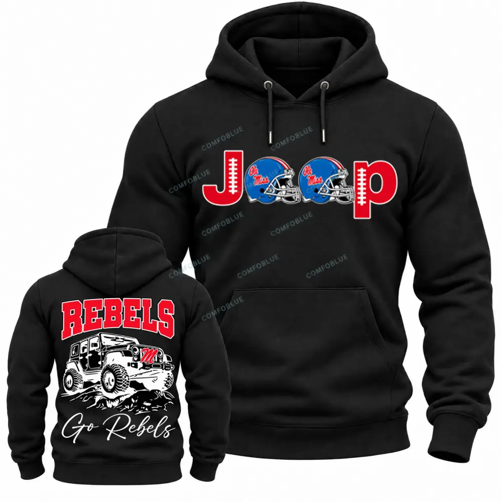 Ole Miss Rebels  x Jp Fans Cotton Hoodie