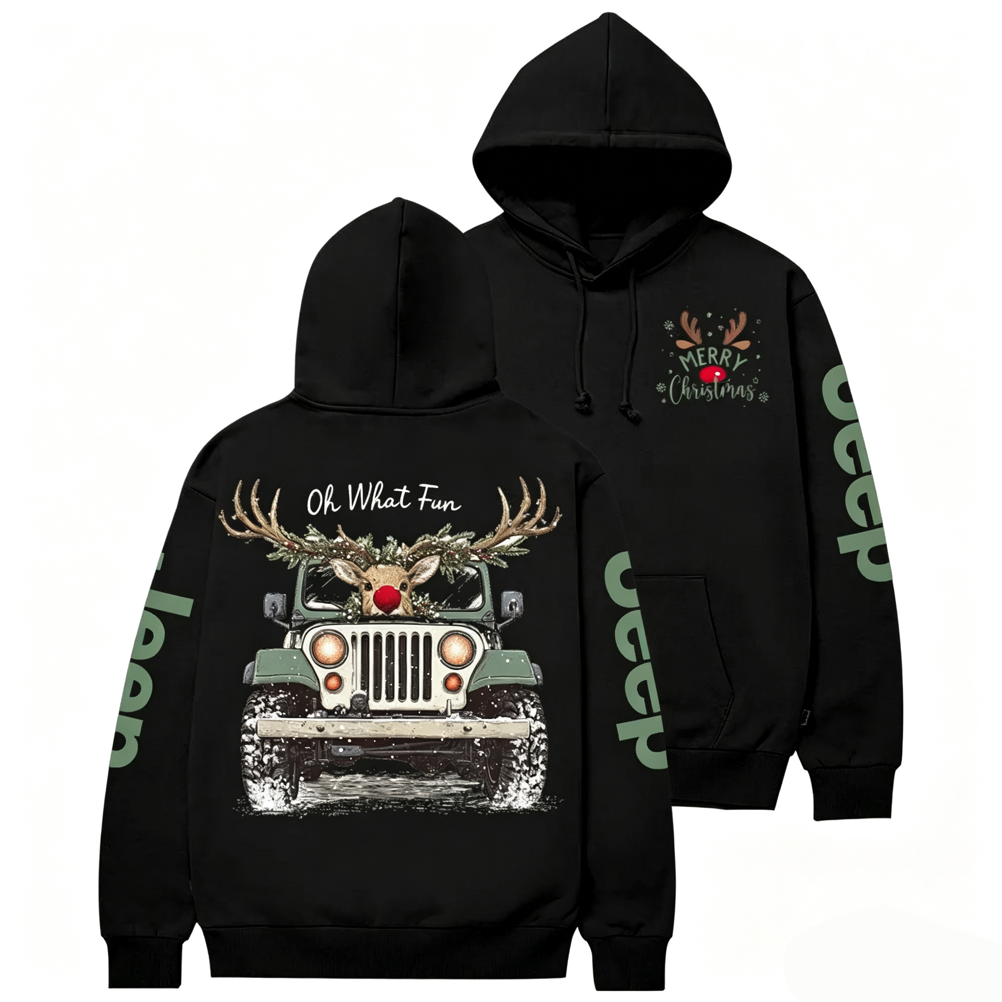 Oh What Fun Merry Christmas Jp Casual Hoodie