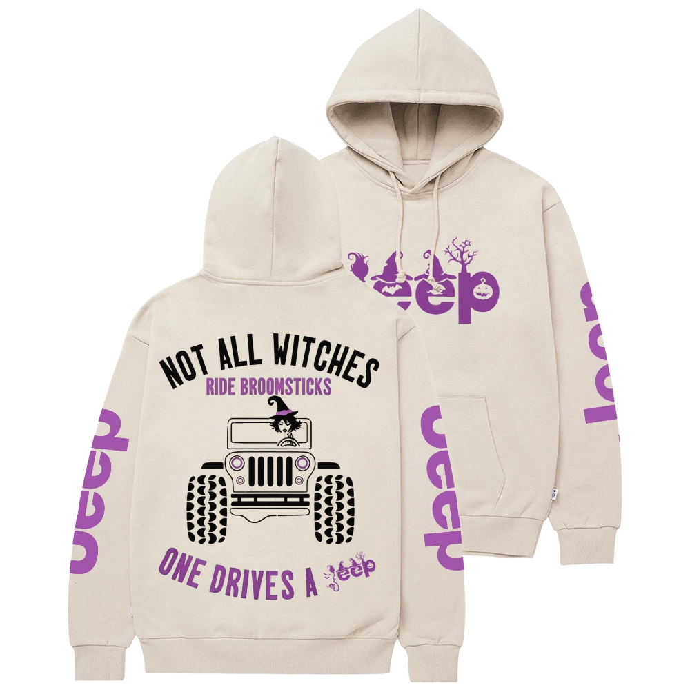 Halloween Not All Witches Ride Broomsticks Unisex Hoodie