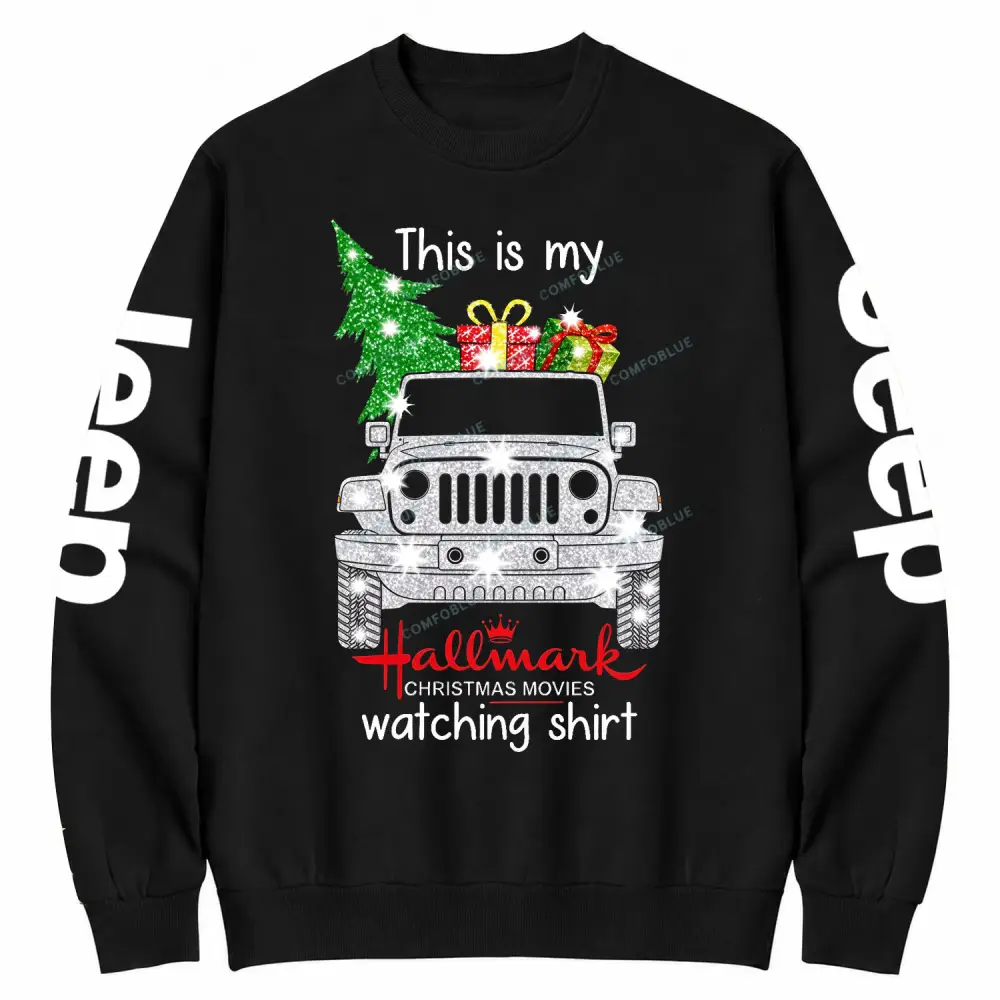 This Is My Jp Hallmark Christmas movie Cotton Sweatshirt