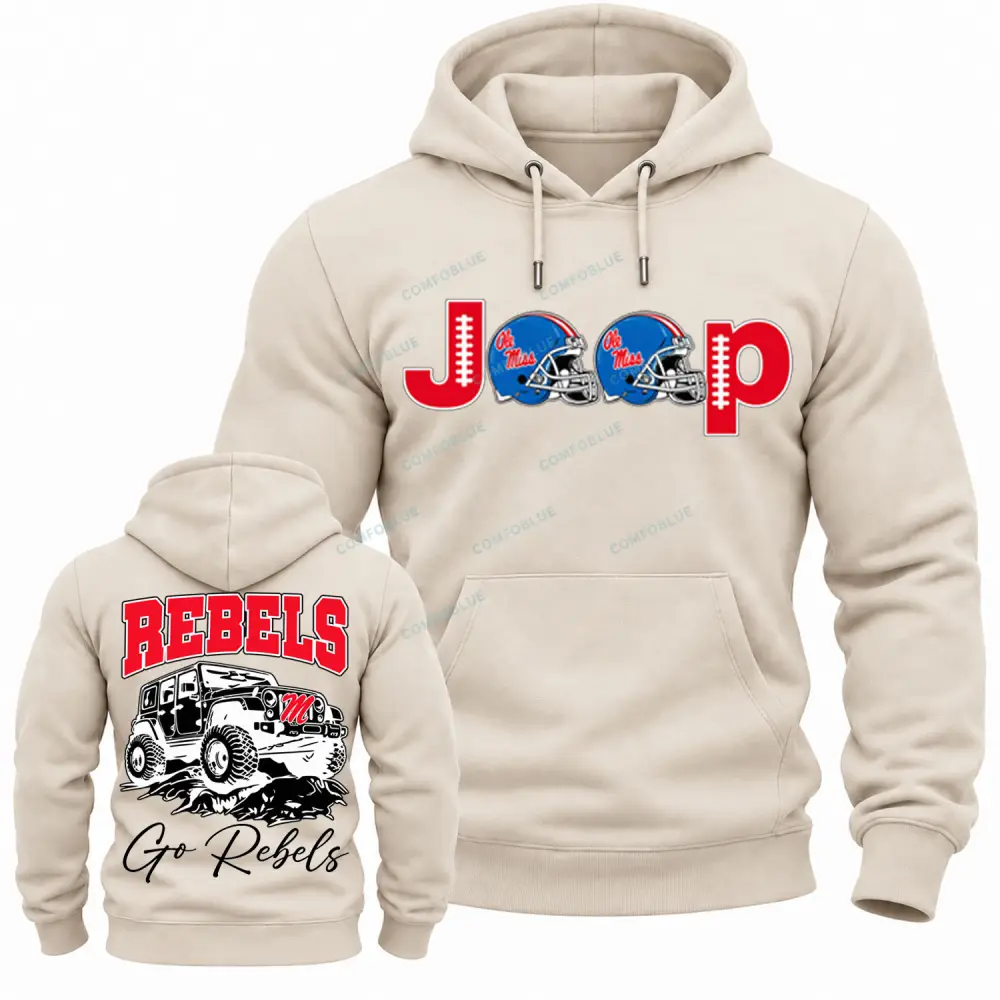 Ole Miss Rebels  x Jp Fans Cotton Hoodie
