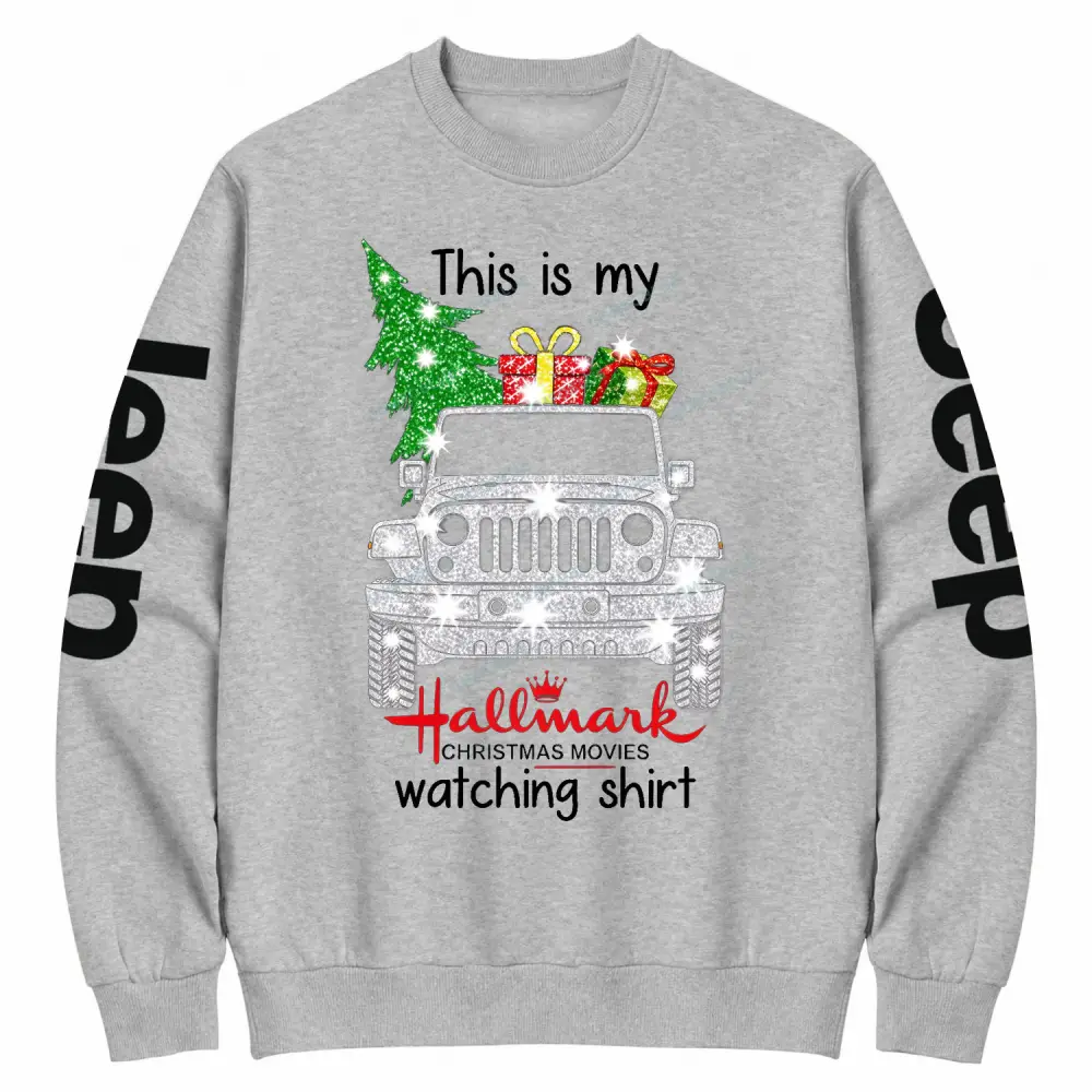 This Is My Jp Hallmark Christmas movie Cotton Sweatshirt