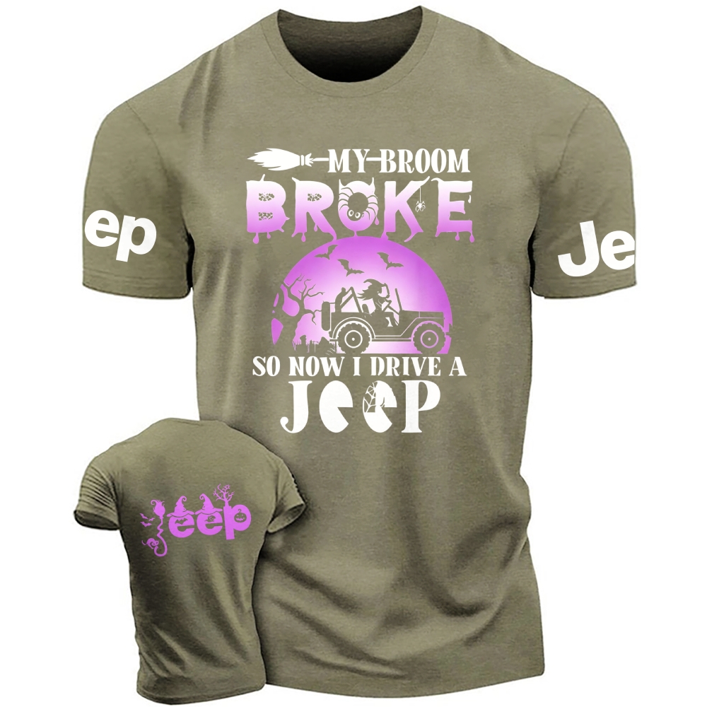 Purple Halloween My Broom Broke Jp Unisex T-shirt