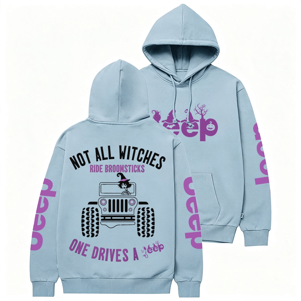 Halloween Not All Witches Ride Broomsticks Unisex Hoodie