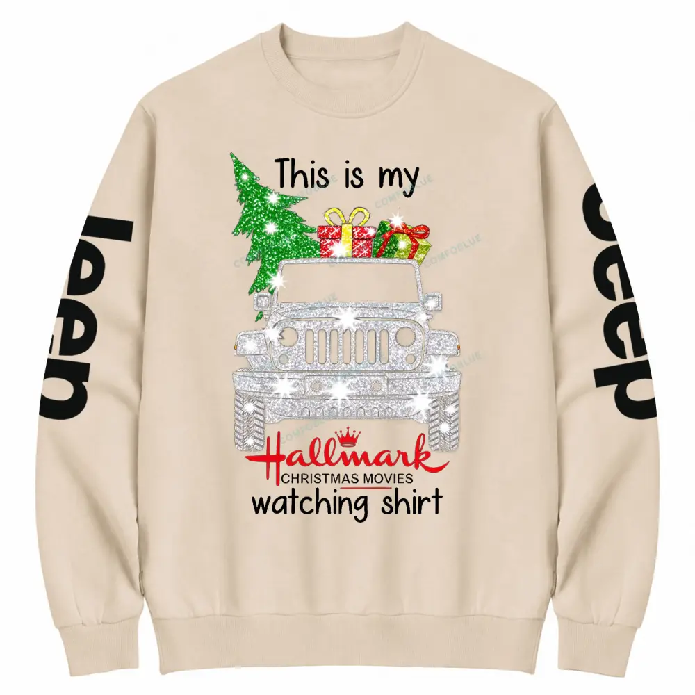 This Is My Jp Hallmark Christmas movie Cotton Sweatshirt
