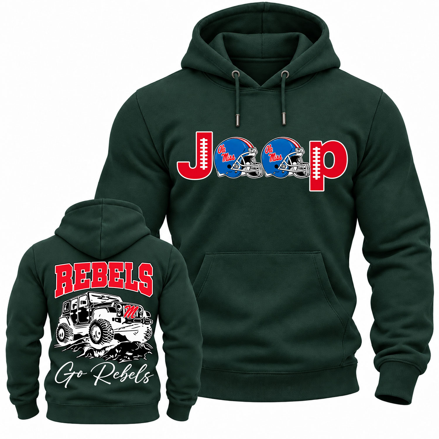 Ole Miss Rebels  x Jp Fans Cotton Hoodie