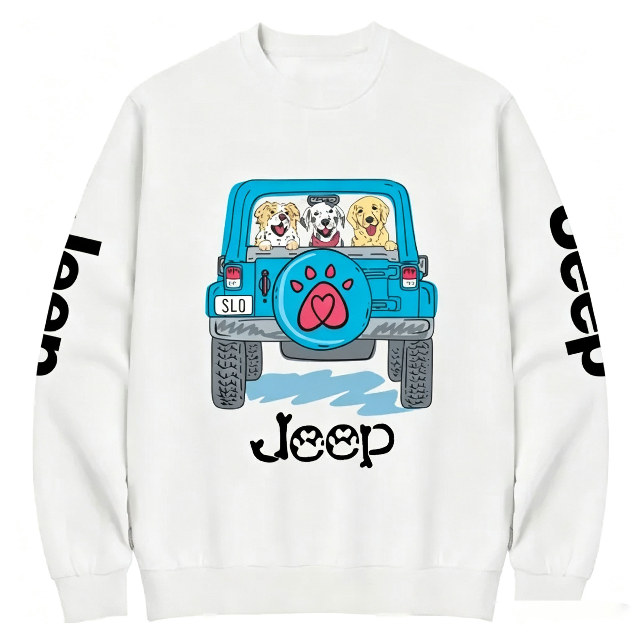 Dogs Pets Travel In Car Jp Unisex Sweatshirt
