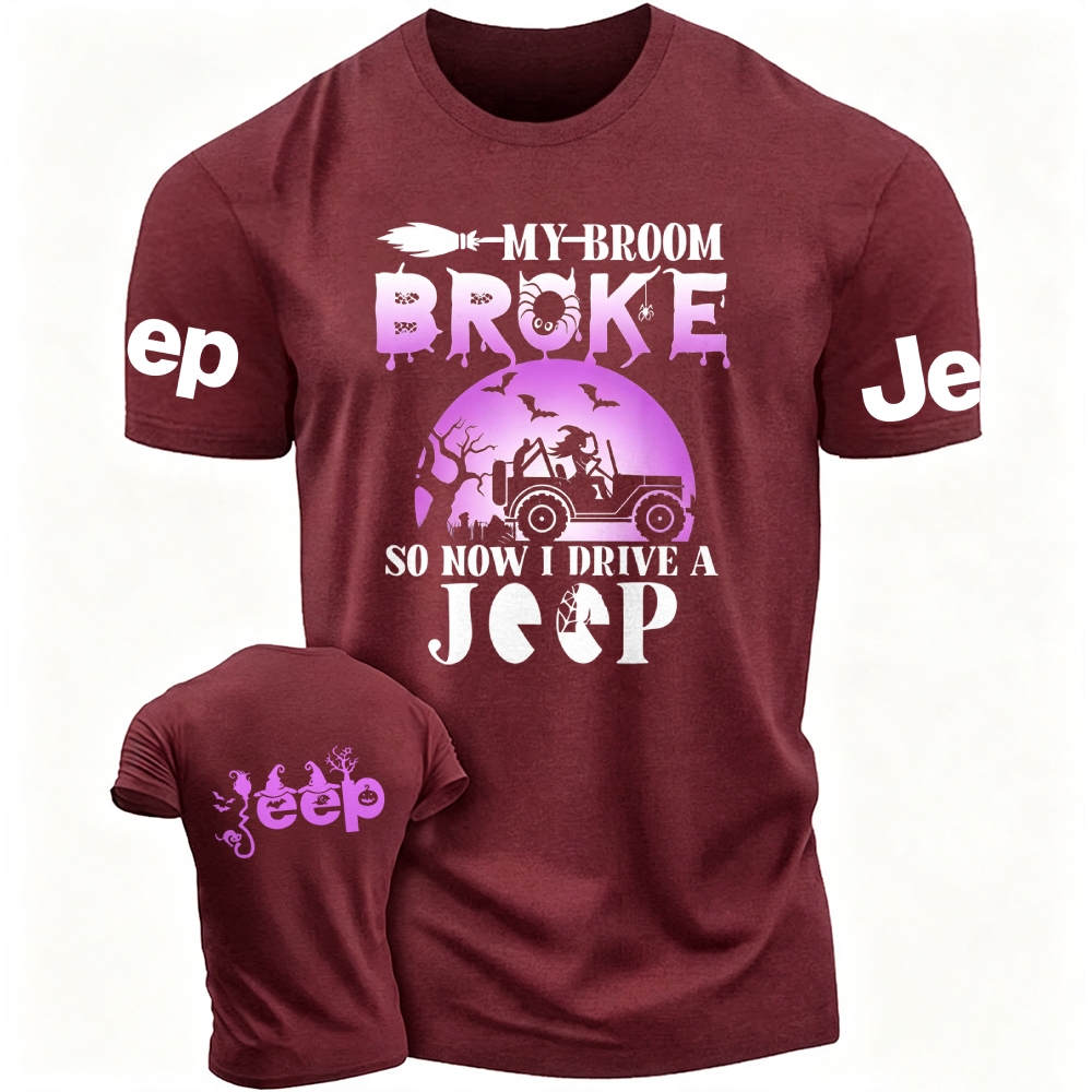 Purple Halloween My Broom Broke Jp Unisex T-shirt
