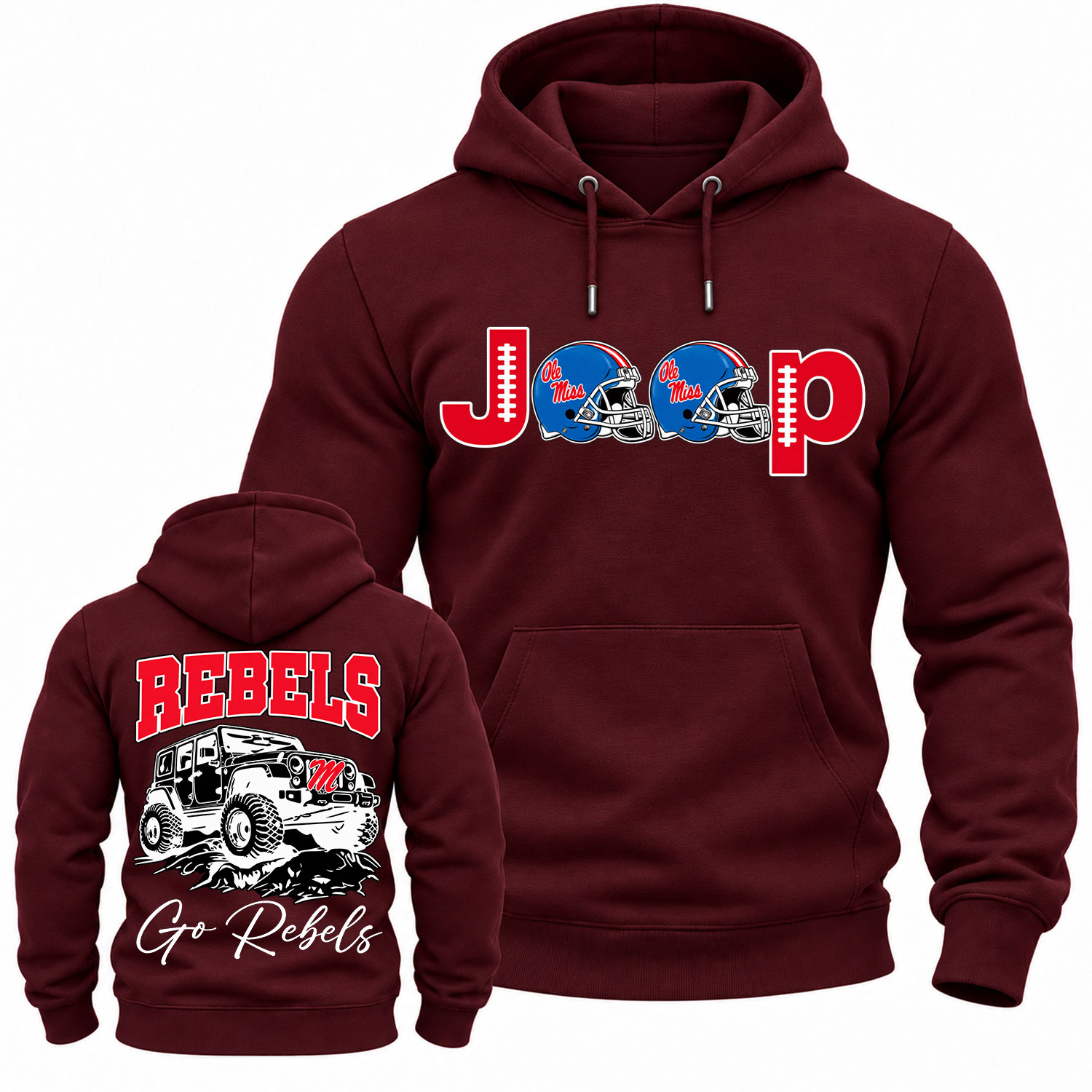 Ole Miss Rebels  x Jp Fans Cotton Hoodie
