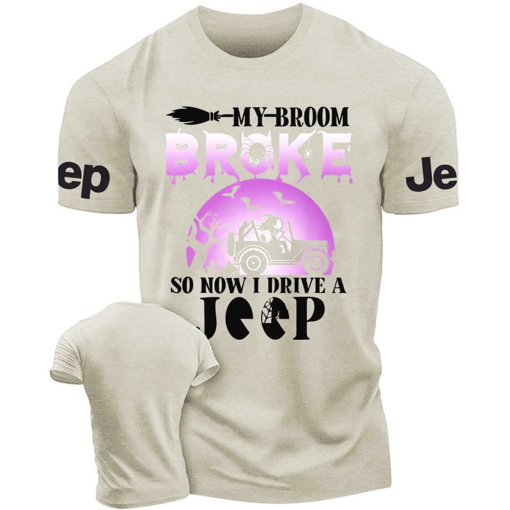 Purple Halloween My Broom Broke Jp Unisex T-shirt