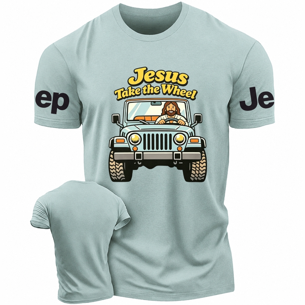 Retro Jesus Take the Wheel Jp Unisex T-shirt