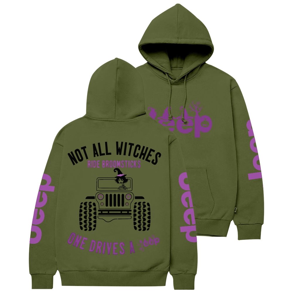 Halloween Not All Witches Ride Broomsticks Unisex Hoodie
