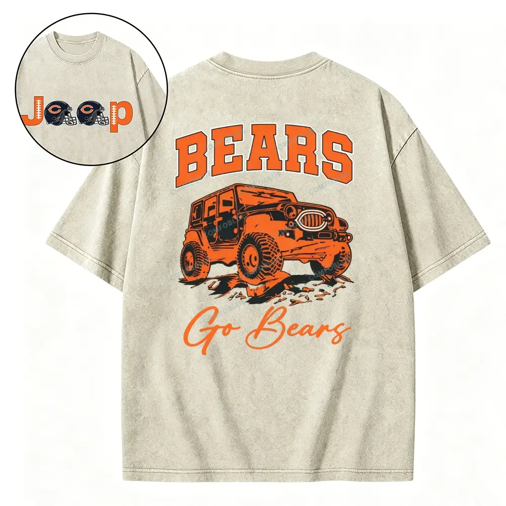 Chicago Bears x Jp go Bears Washed Tshirt