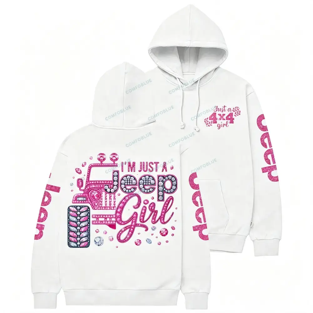 Rhinestone Pink Bling Jp Unisex Hoodie