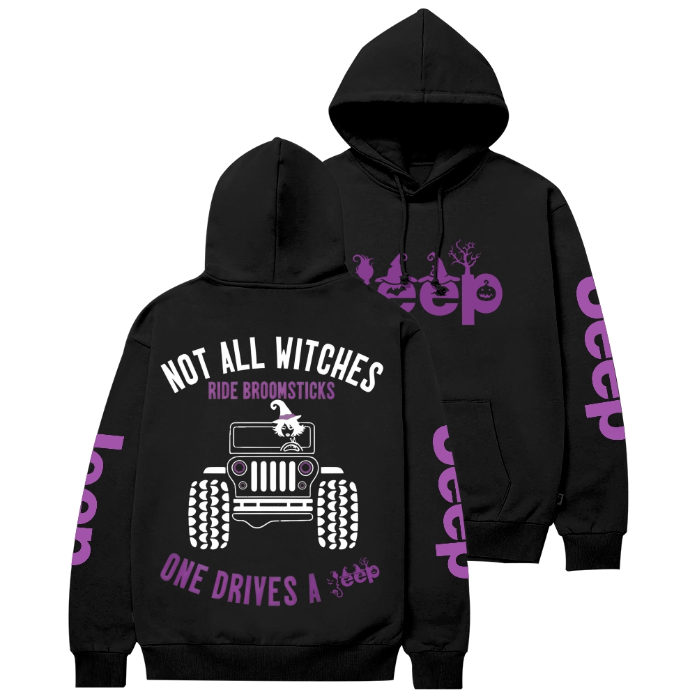 Halloween Not All Witches Ride Broomsticks Unisex Hoodie