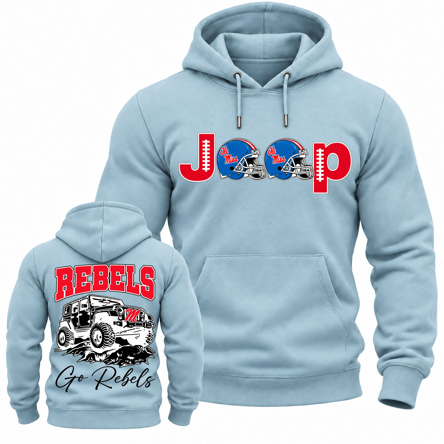Ole Miss Rebels  x Jp Fans Cotton Hoodie