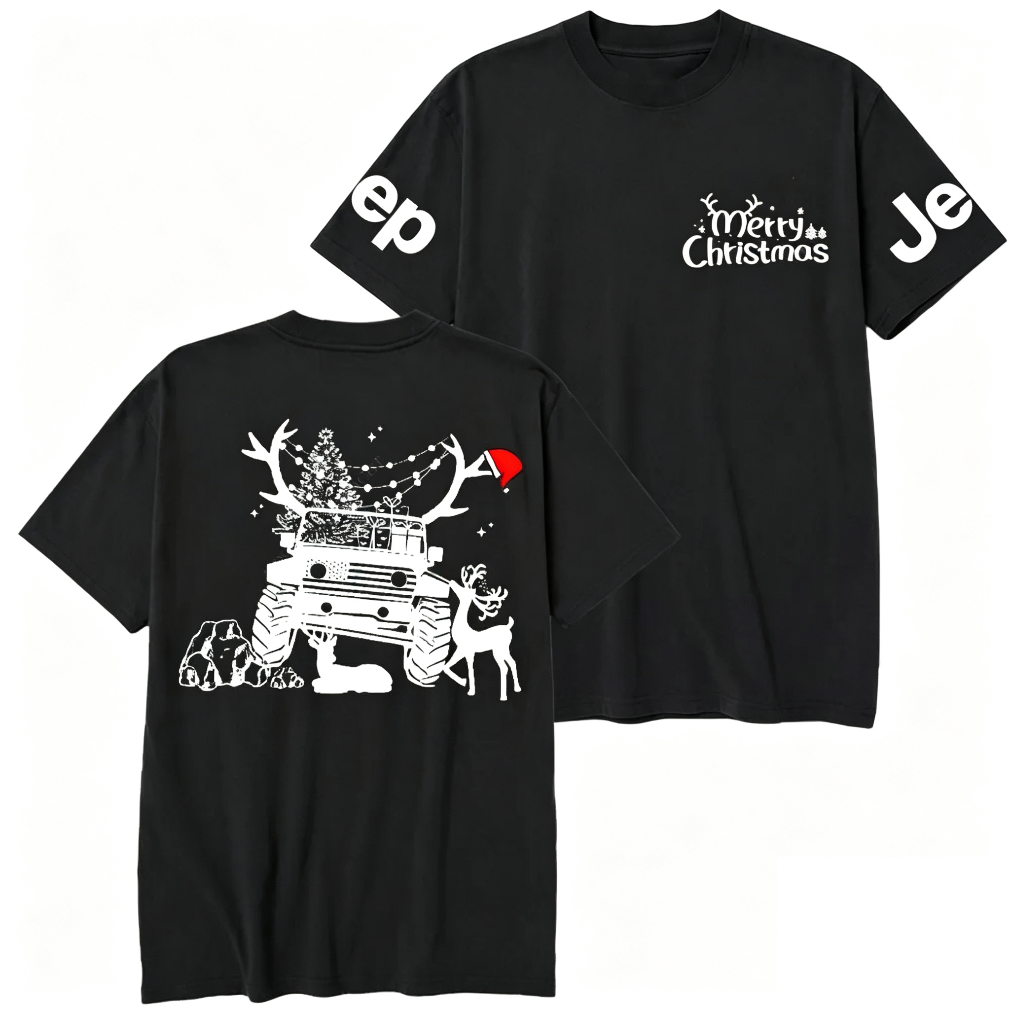 Christmas American Off Road 4x4 T-shirt 