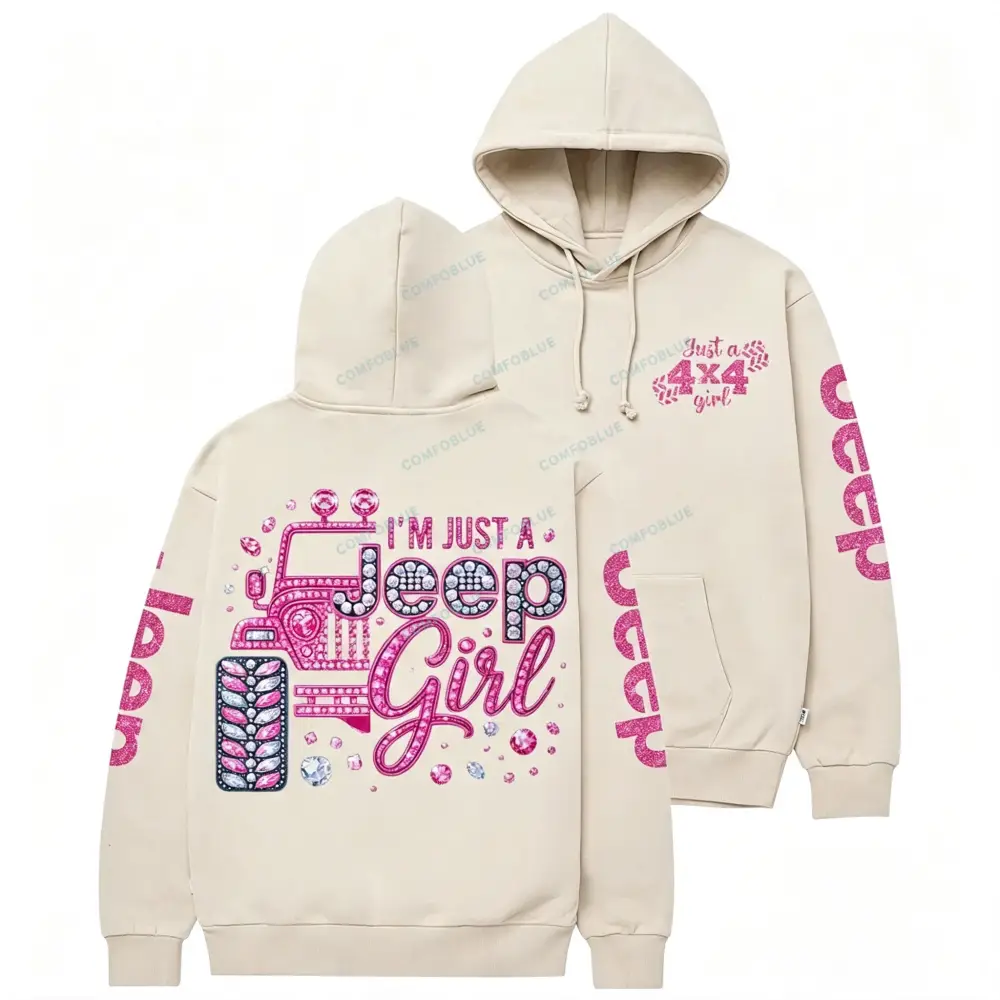 Rhinestone Pink Bling Jp Unisex Hoodie