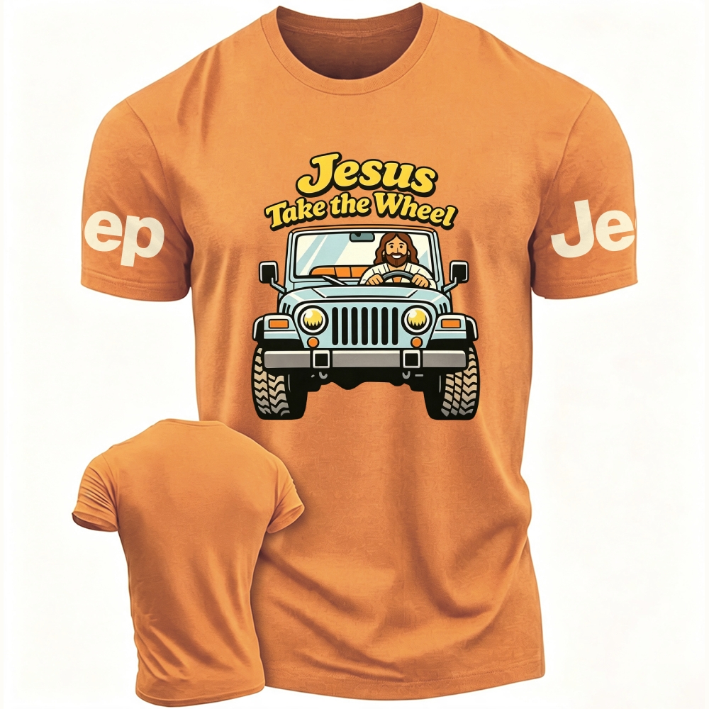 Retro Jesus Take the Wheel Jp Unisex T-shirt
