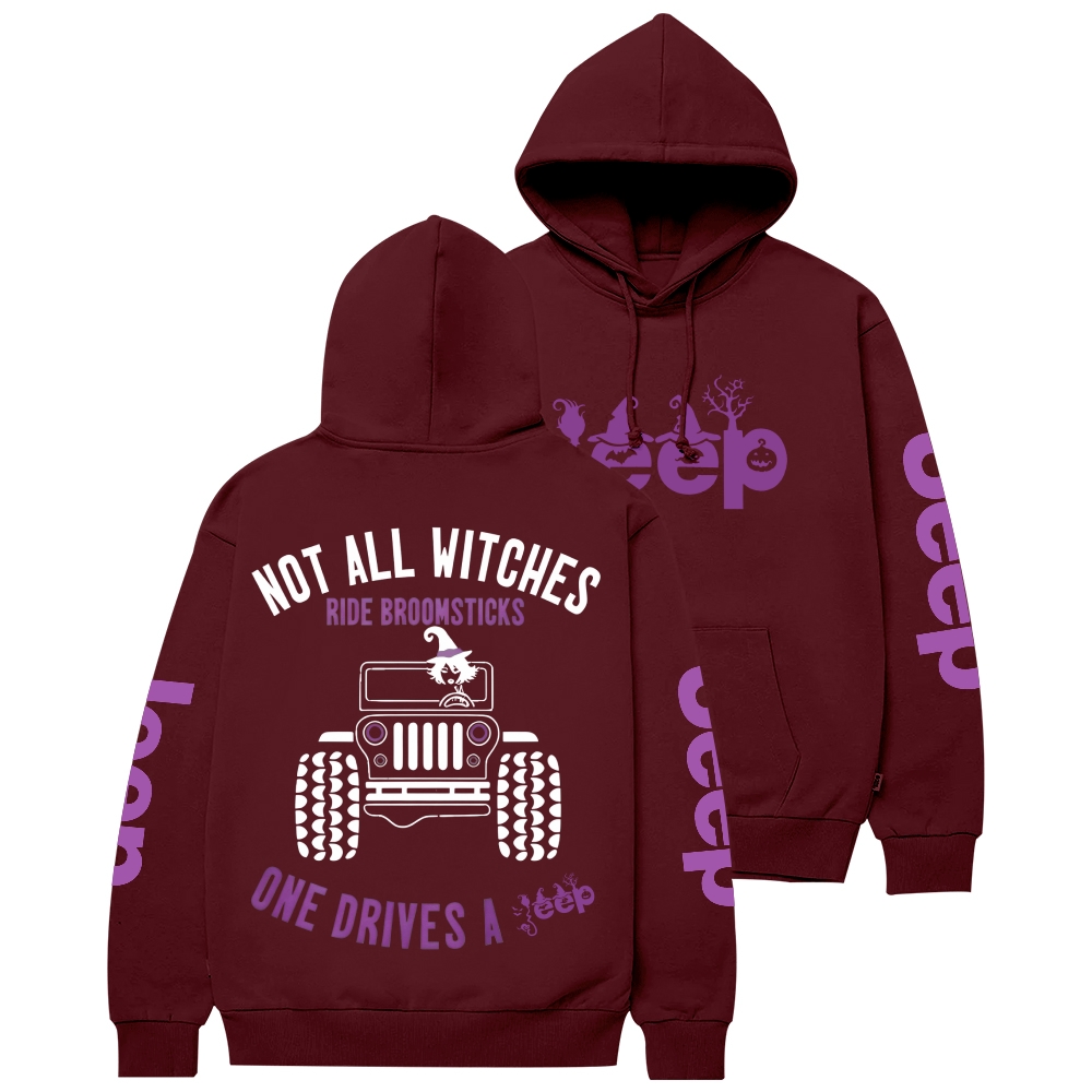 Halloween Not All Witches Ride Broomsticks Unisex Hoodie