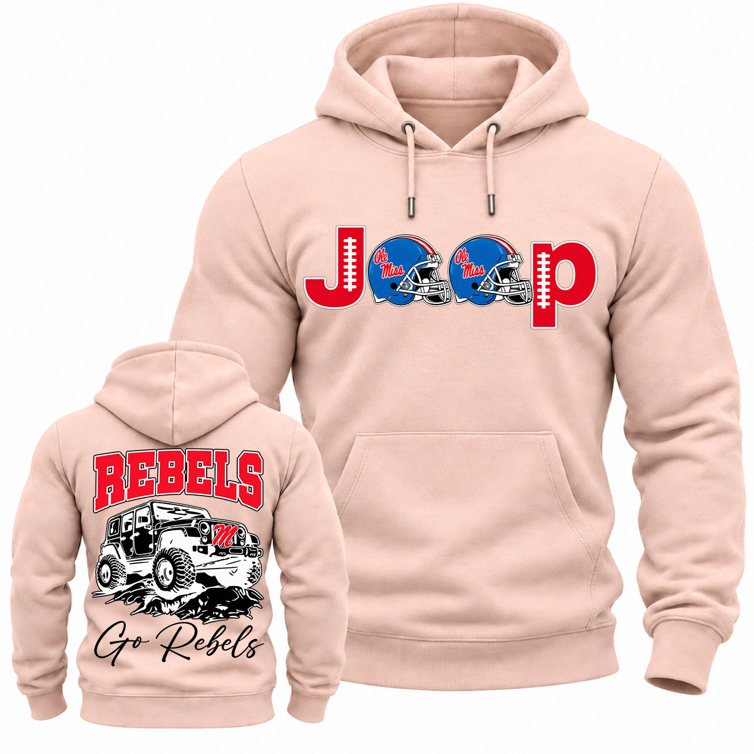 Ole Miss Rebels  x Jp Fans Cotton Hoodie