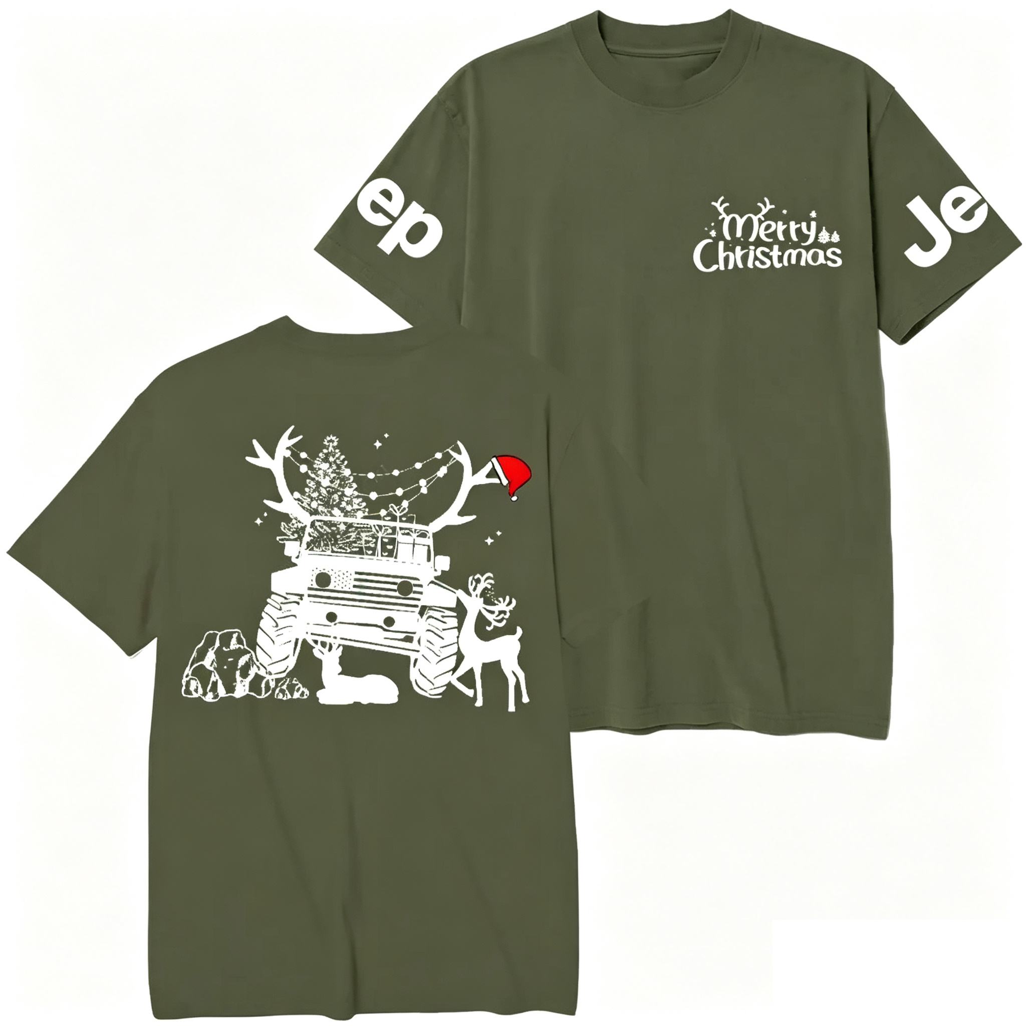 Christmas American Off Road 4x4 T-shirt 