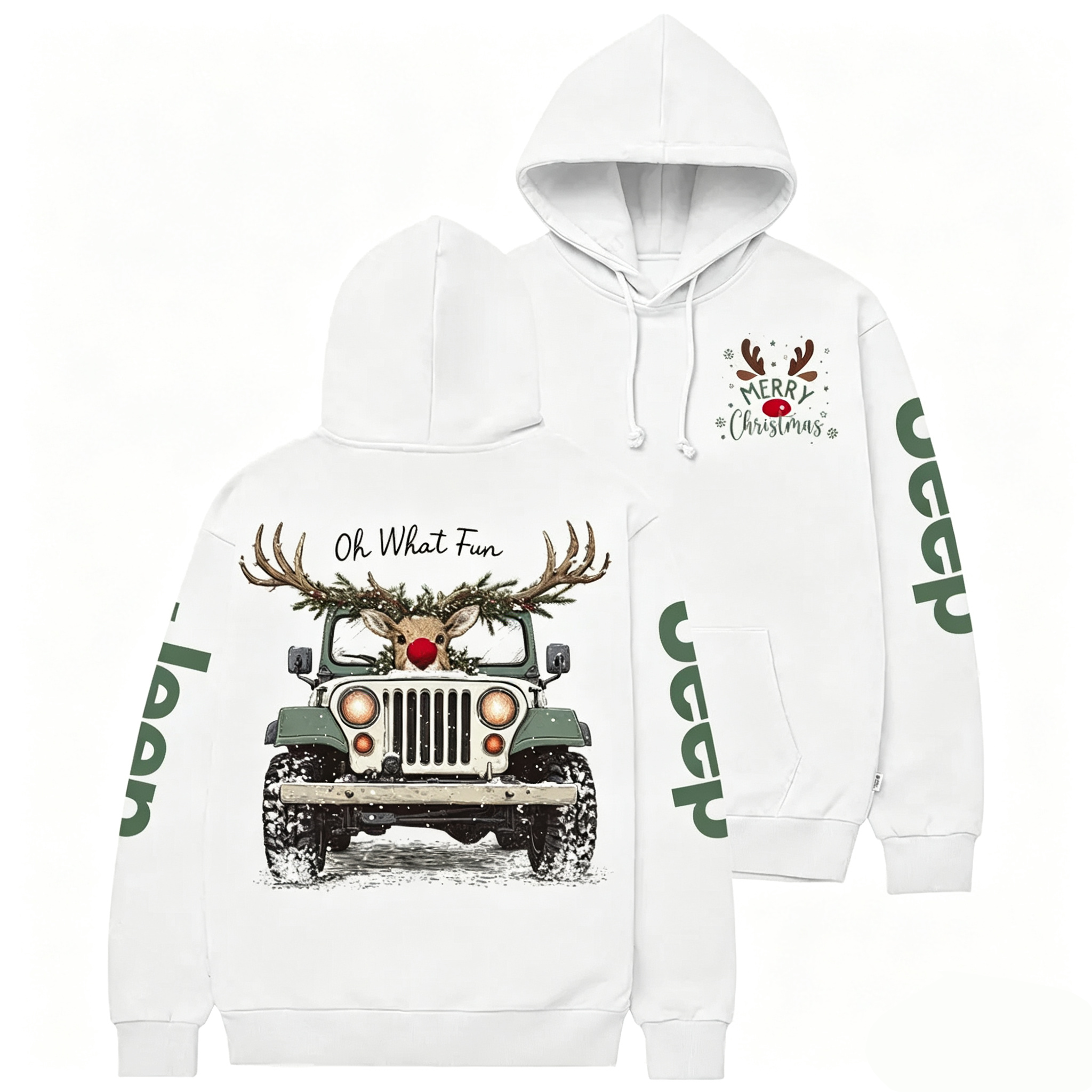 Oh What Fun Merry Christmas Jp Casual Hoodie