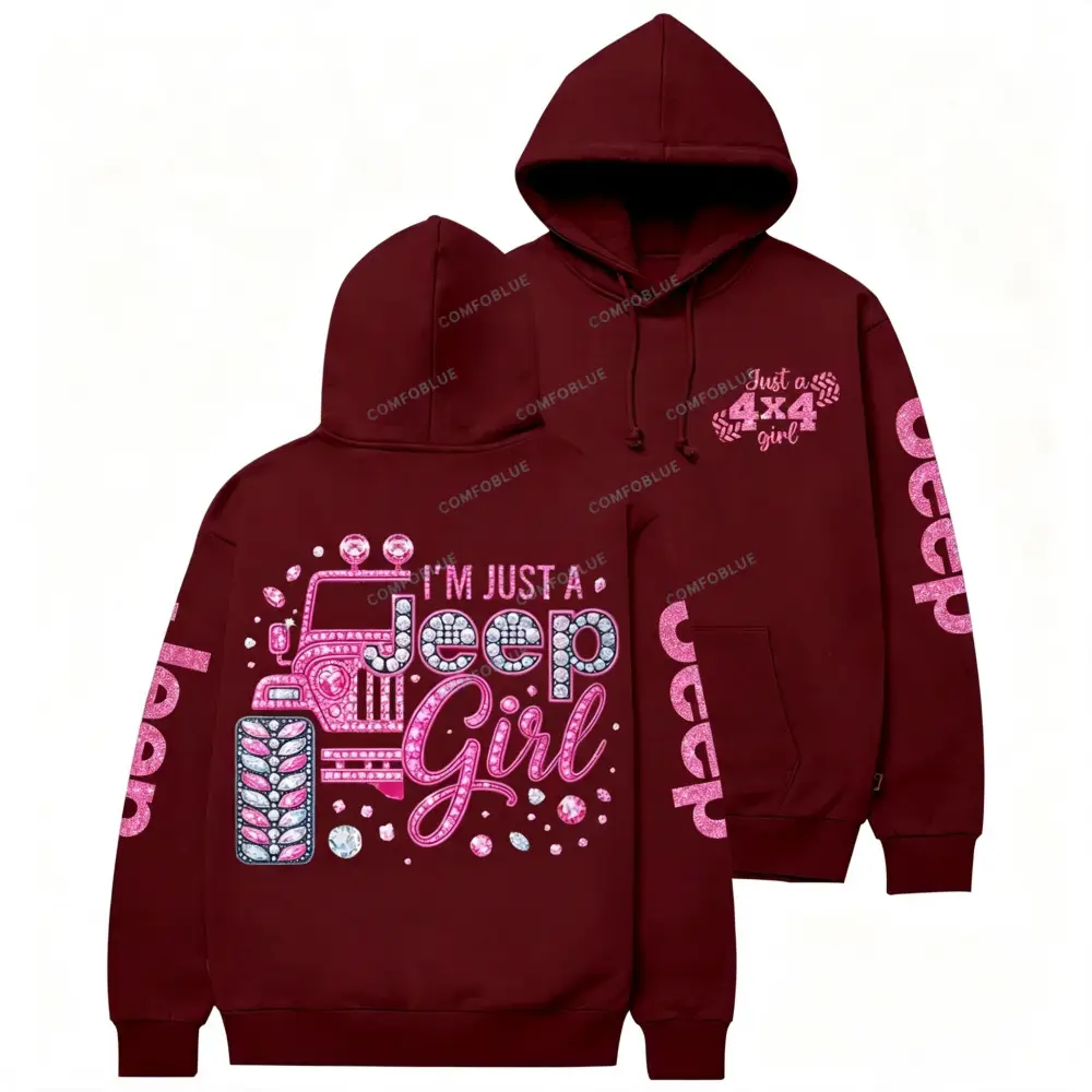 Rhinestone Pink Bling Jp Unisex Hoodie