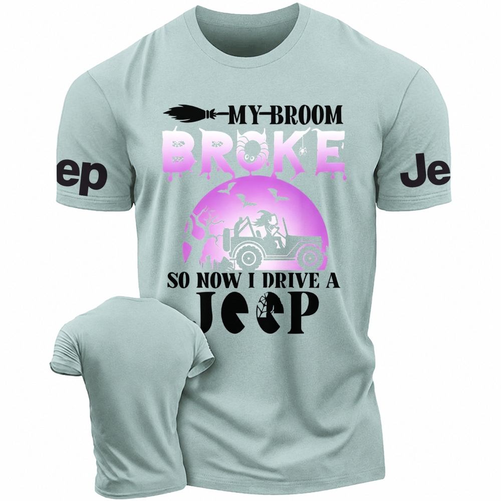 Purple Halloween My Broom Broke Jp Unisex T-shirt