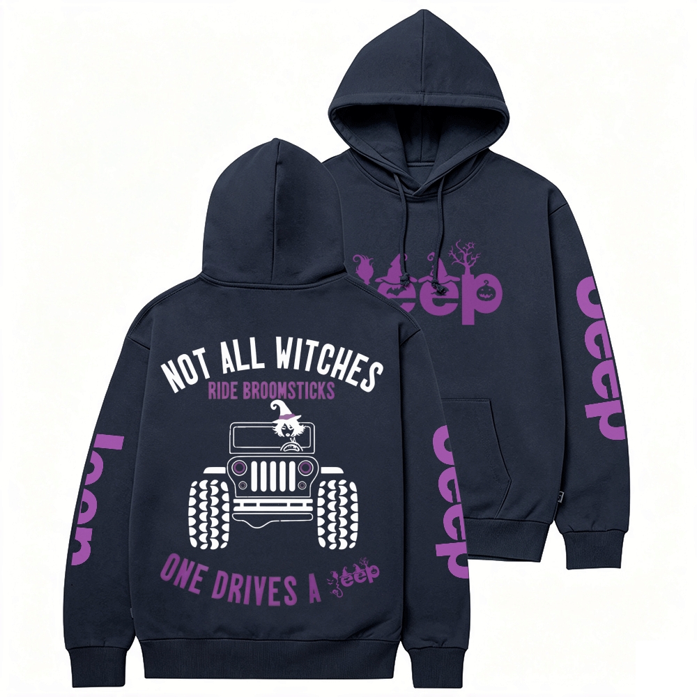Halloween Not All Witches Ride Broomsticks Unisex Hoodie