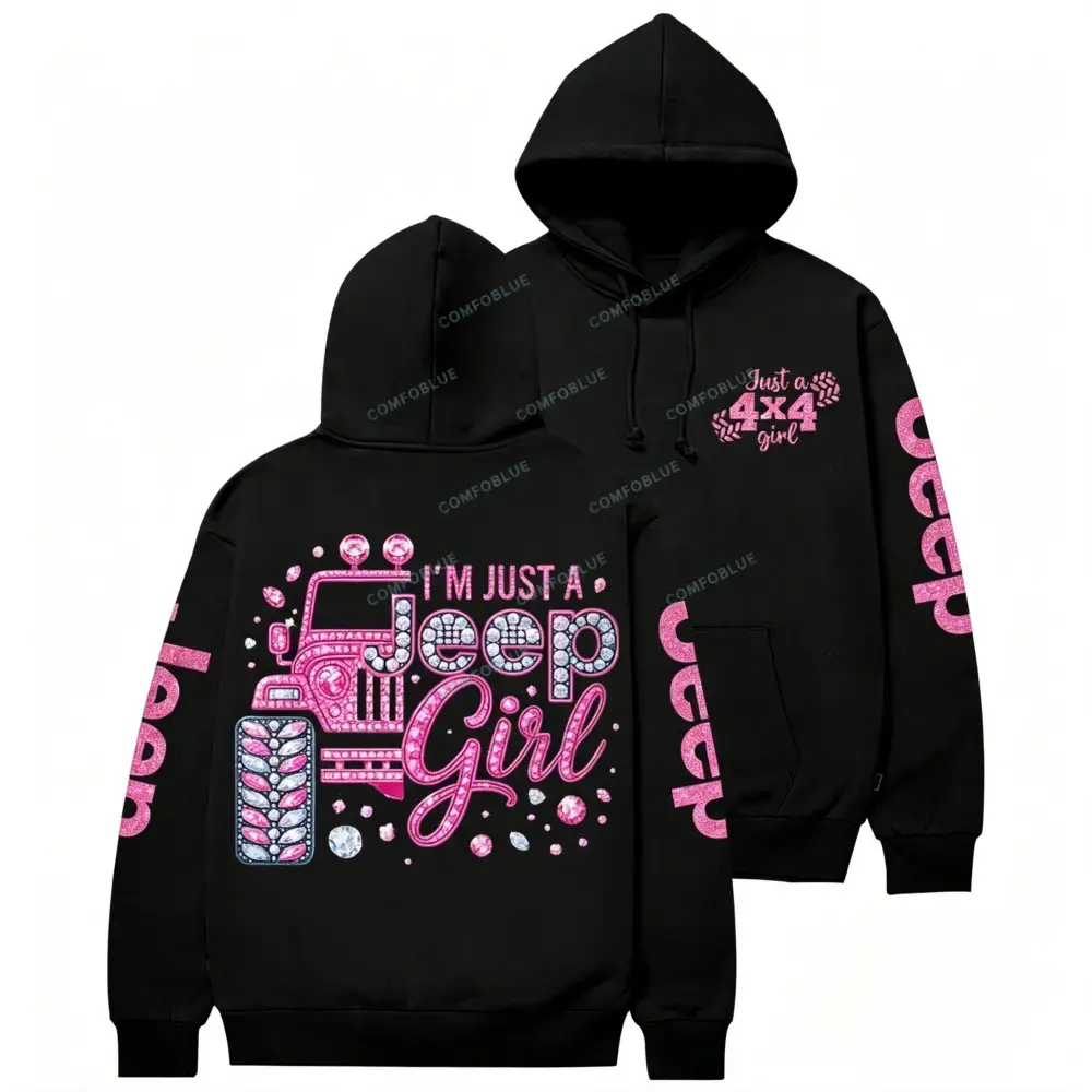 Rhinestone Pink Bling Jp Unisex Hoodie