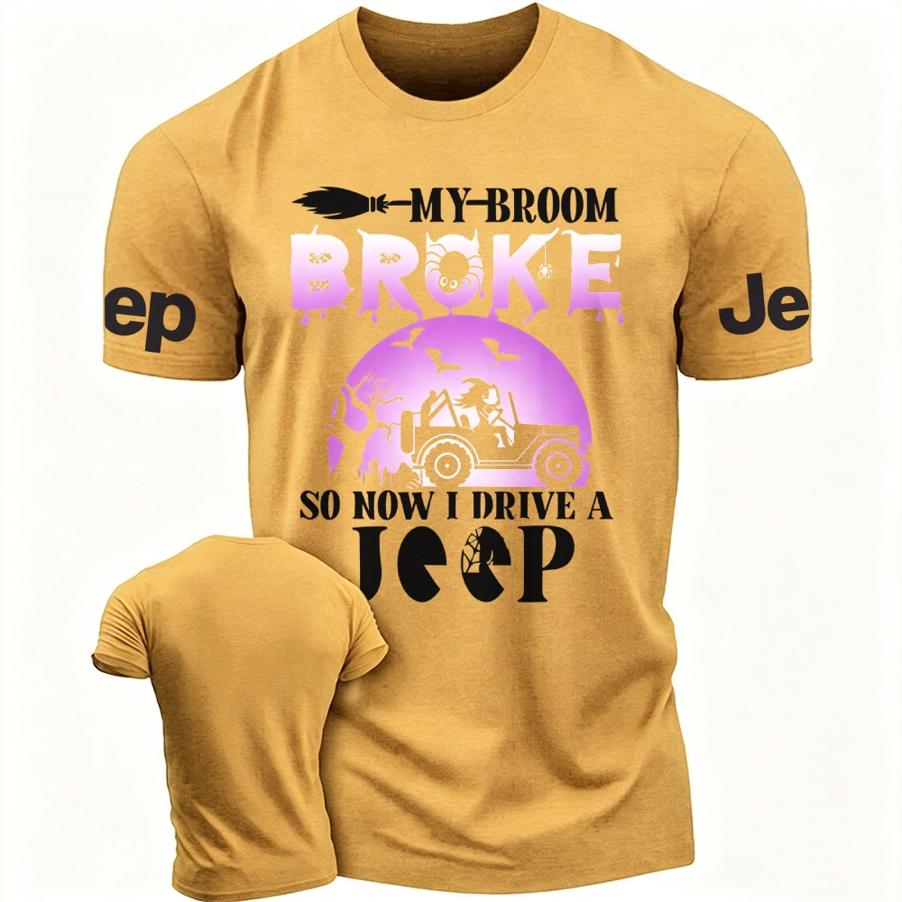Purple Halloween My Broom Broke Jp Unisex T-shirt