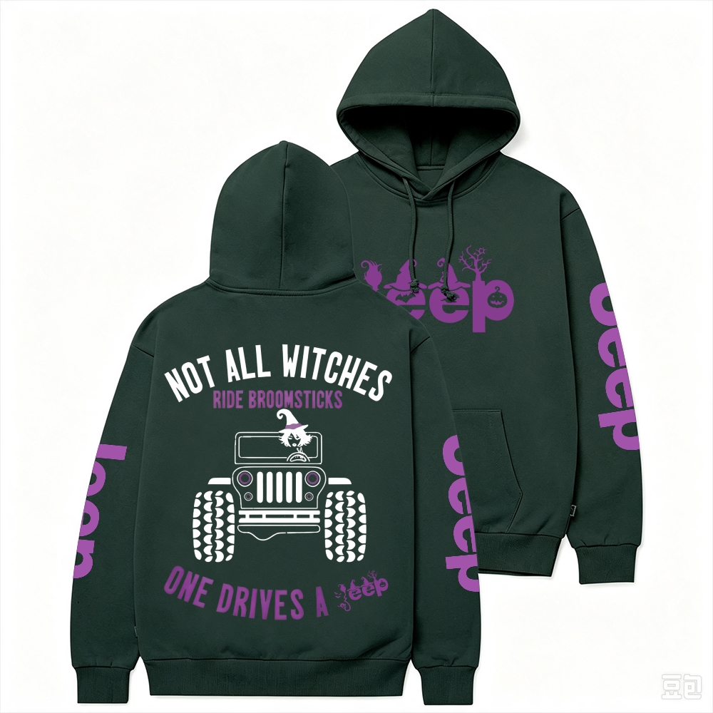 Halloween Not All Witches Ride Broomsticks Unisex Hoodie