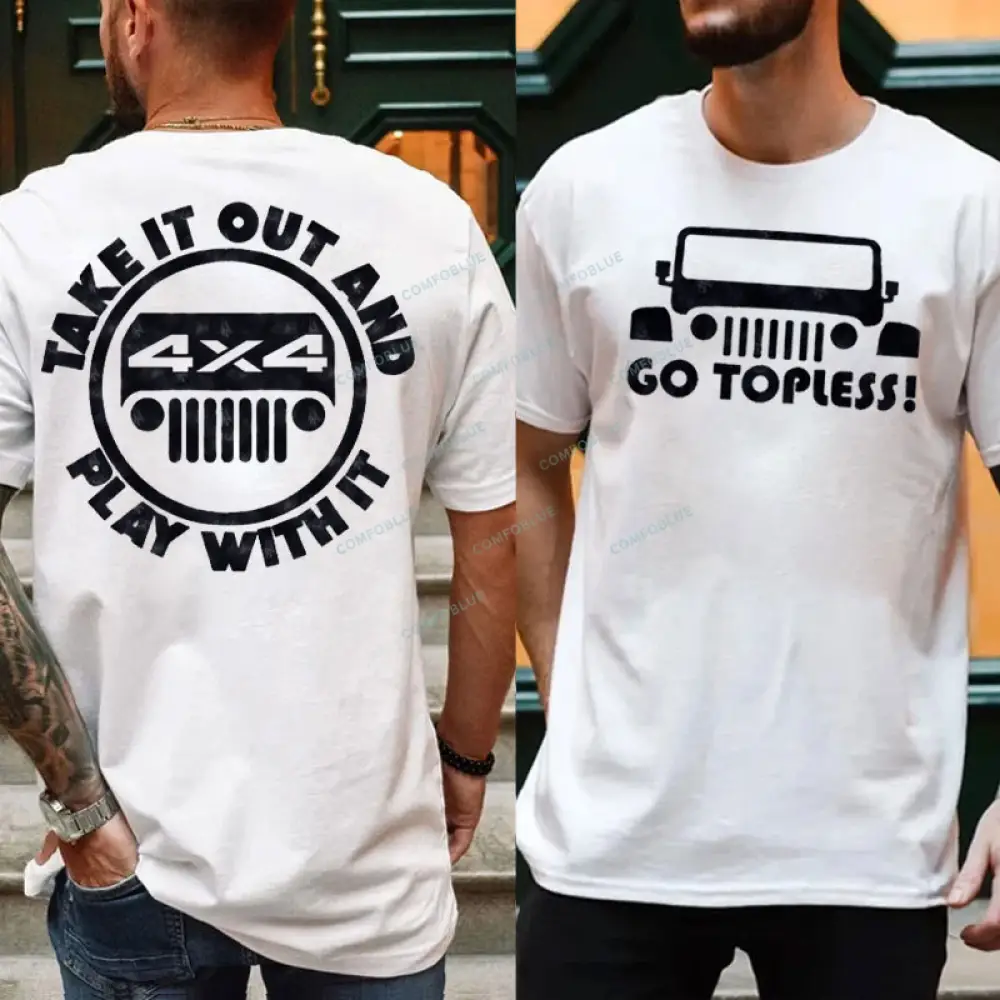 Go Topless, Take it Out and Play with it 4X4 Jp  - Men T-Shirt