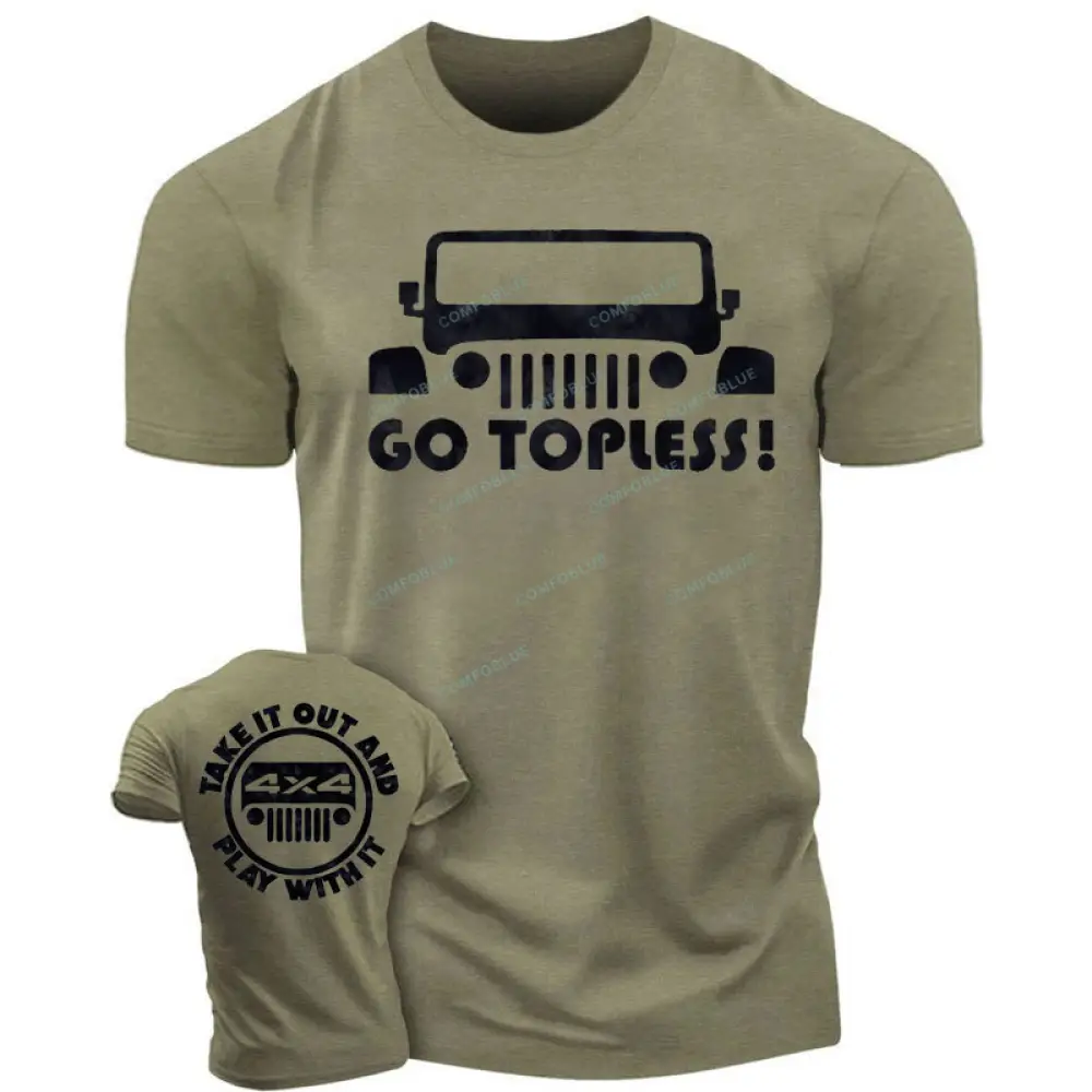 Go Topless, Take it Out and Play with it 4X4 Jp  - Men T-Shirt