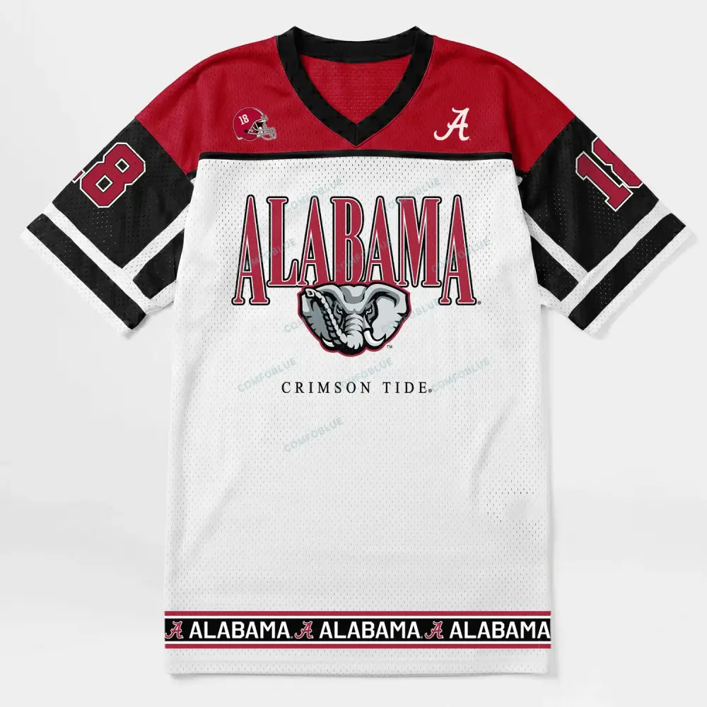 Alabama Crimson Tide V-Neck Fashion Jersey Dress