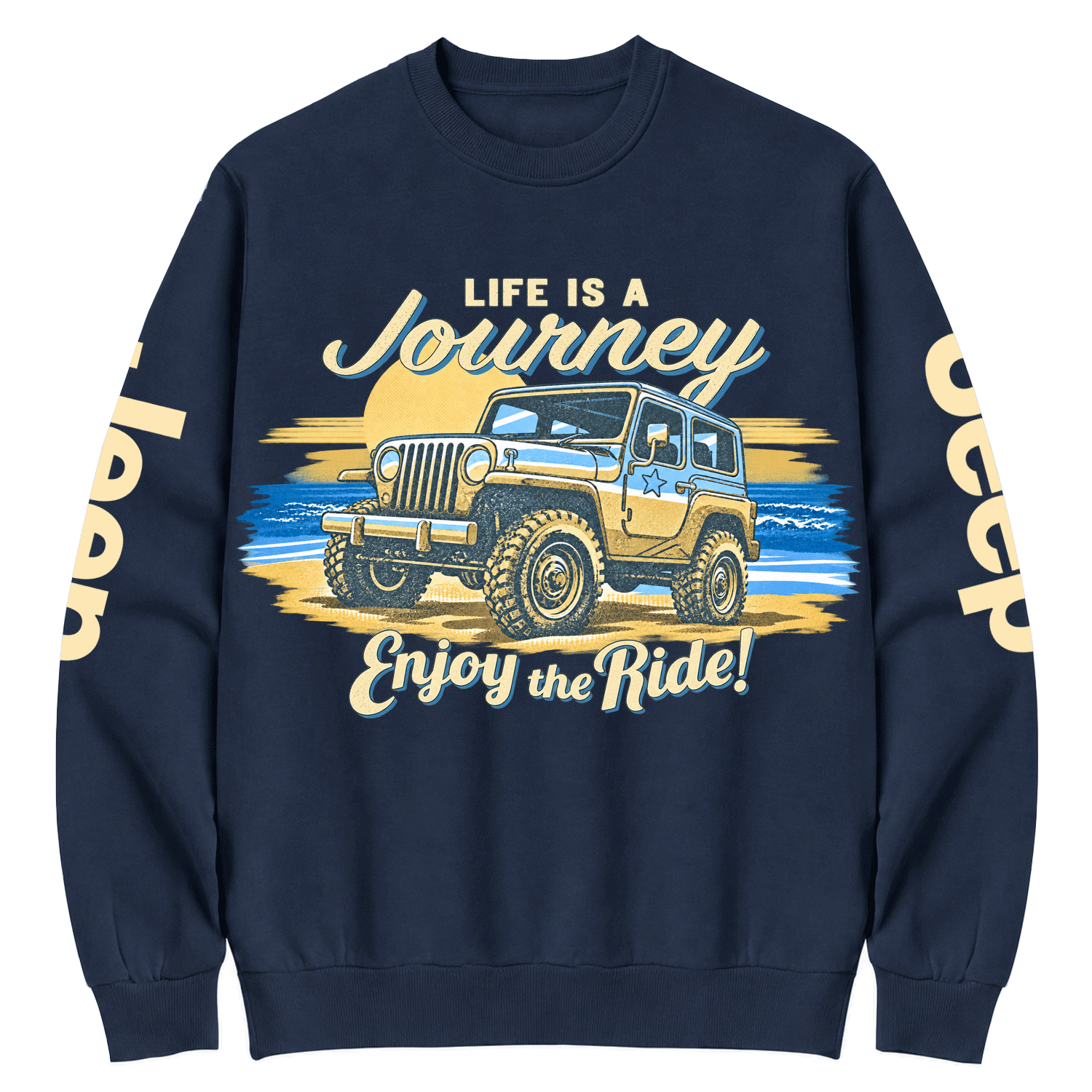 Enjoy the Ride Vintage Off-Road Cotton Sweatshirt