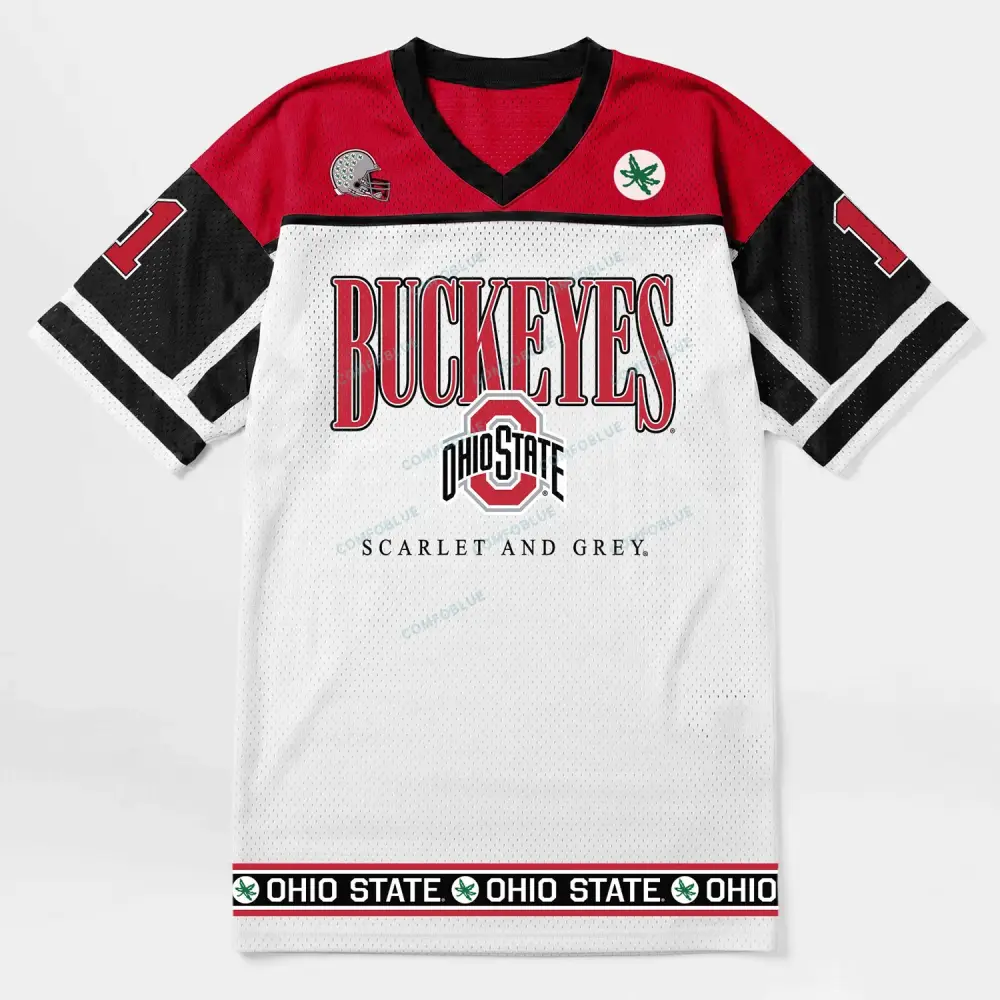 Ohio State Buckeyes Hustle Mode V-Neck Fashion Jersey Dress