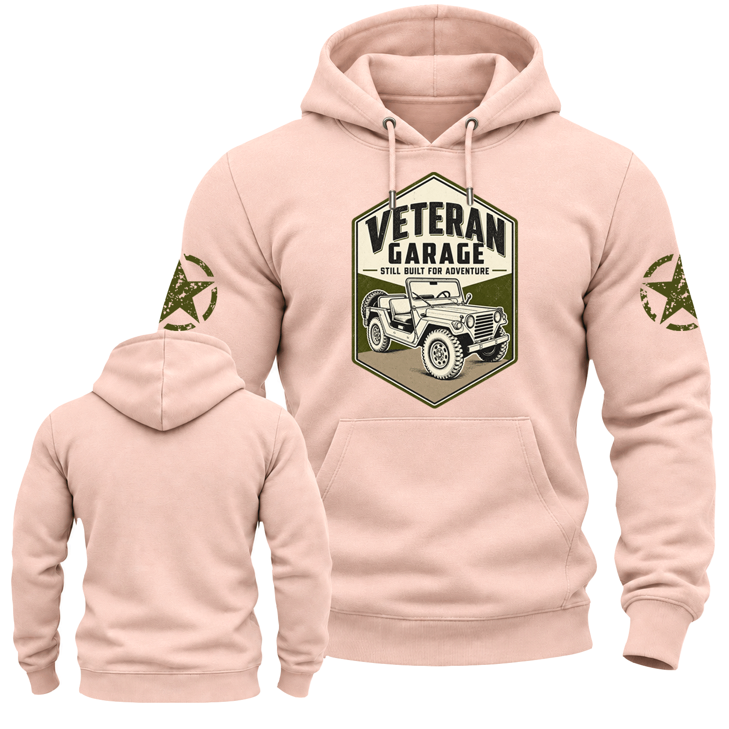 Veteran Garage Still Built For Adventure Cotton Hoodie