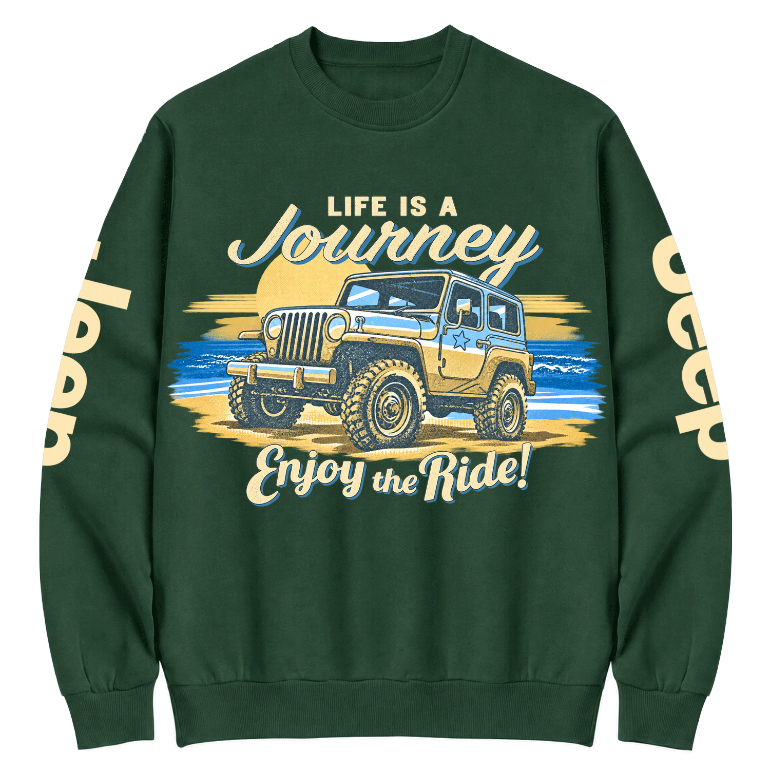 Enjoy the Ride Vintage Off-Road Cotton Sweatshirt