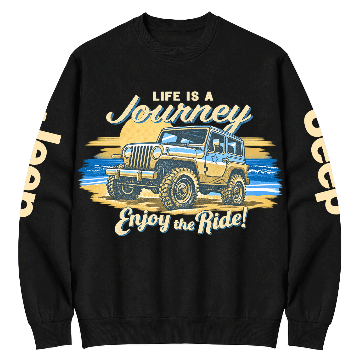 Enjoy the Ride Vintage Off-Road Cotton Sweatshirt