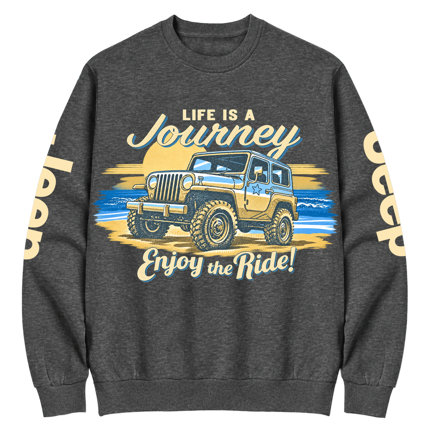 Enjoy the Ride Vintage Off-Road Cotton Sweatshirt